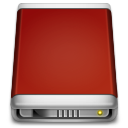 Internal Drive Red Icon 128x128 png